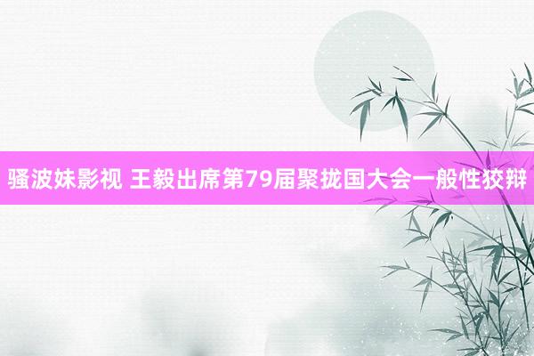 骚波妹影视 王毅出席第79届聚拢国大会一般性狡辩